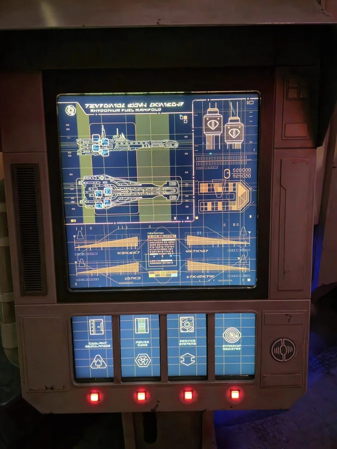 Halcyon engineering schematic and status board